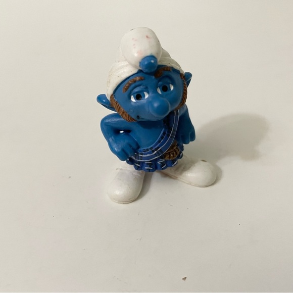 Vintage Smurfs Gutsy Scottish Kilt Smurf Schleich Peyo - Picture 9 of 10